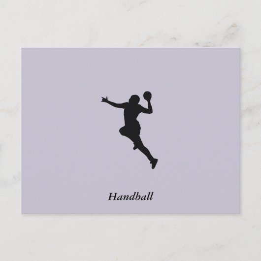 Handballspieler Postkarte (Vorderseite)