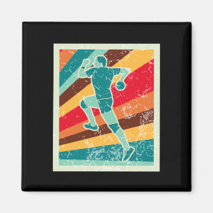 Handballspieler Retro Magnet