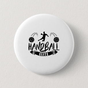 Handballteam  Handballspieler Sporttrainer Button