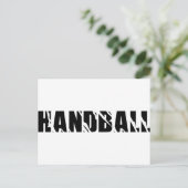Handballtext Postkarte (Stehend Vorderseite)