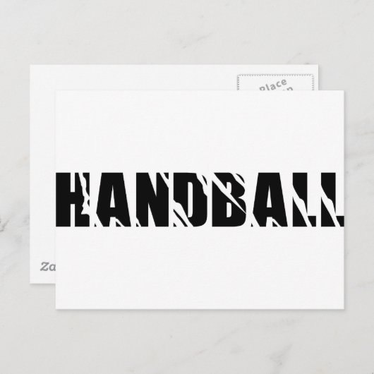 Handballtext Postkarte (Vorne/Hinten)