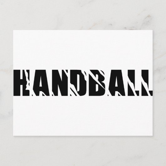Handballtext Postkarte (Vorderseite)