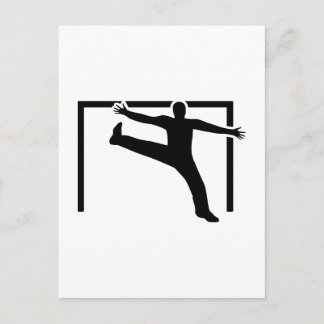 Handballtorhüter Postkarte