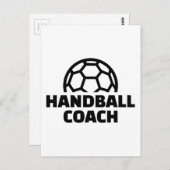 Handballtrainer Postkarte (Vorne/Hinten)