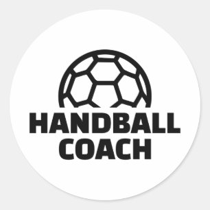 Handballtrainer Runder Aufkleber