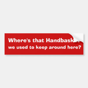 Handbasket Autoaufkleber