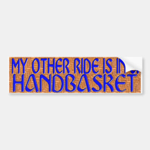 HANDBASKET AUTOAUFKLEBER