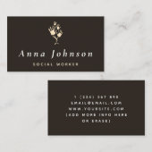 Handbaum des Sozialarbeiterberaters Gray Visitenkarte (Vorne/Hinten)