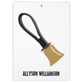 Handbell Choir Ringers Spieler Personalisiert Klemmbrett (Rückseite)