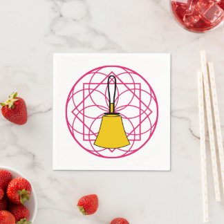 Handbell Cocktail Napkin - Bell Mandala Serviette