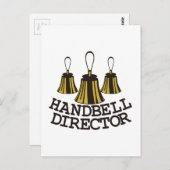 Handbell Director Postkarte (Vorne/Hinten)