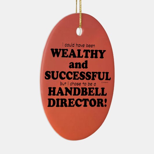 Handbell Director Wohlhabende und erfolgreiche Ker Keramik Ornament (Rechts)