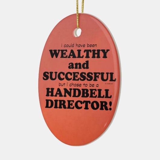 Handbell Director Wohlhabende und erfolgreiche Ker Keramik Ornament (Links)