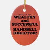 Handbell Director Wohlhabende und erfolgreiche Ker Keramik Ornament (Vorne)