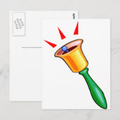 Handbell-Grafikbild, Handscheckbild Postkarte (Vorne/Hinten)