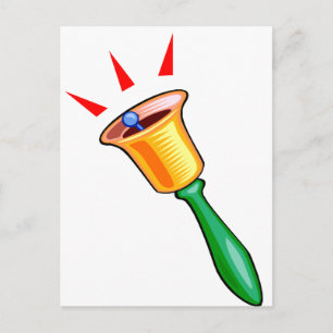 Handbell-Grafikbild, Handscheckbild Postkarte
