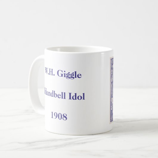 Handbell-Idoltext auf back- Herrn Giggle Conductor Kaffeetasse (Vorderseite Links)