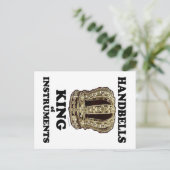 Handbell King of Instruments Postkarte (Stehend Vorderseite)