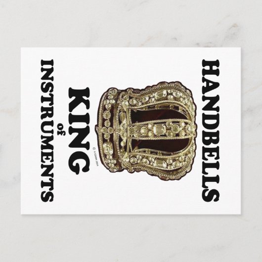 Handbell King of Instruments Postkarte (Vorderseite)