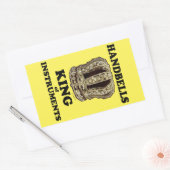 Handbell King of Instruments Rechteckheber Rechteckiger Aufkleber (Umschlag)