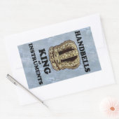 Handbell King of Instruments Rechteckheber Rechteckiger Aufkleber (Umschlag)