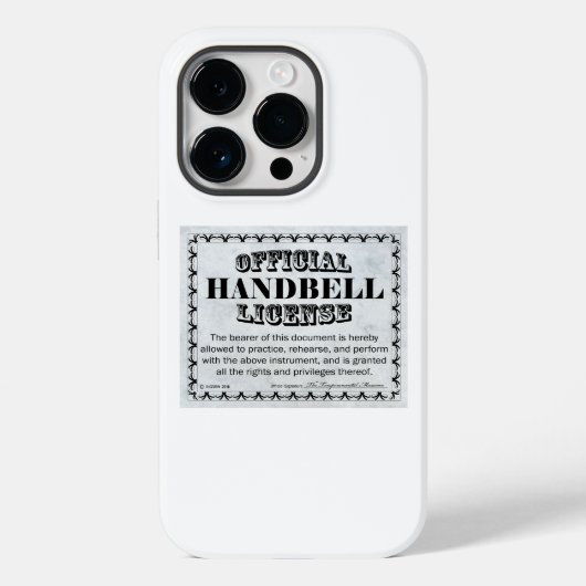 Handbell License Case-Mate iPhone Case (Rückseite)