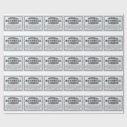 Handbell-Lizenz Geschenkpapier (Flach)