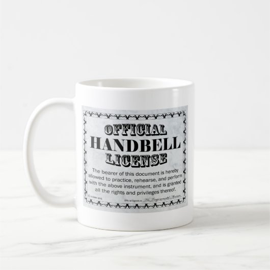 Handbell-Lizenz Kaffeetasse (Links)