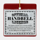 Handbell-Lizenz Keramikornament (Rückseite)