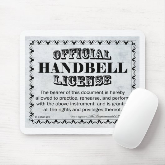 Handbell-Lizenz Mousepad (Mit Mouse)