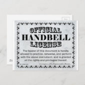 Handbell-Lizenz Postkarte (Vorne/Hinten)