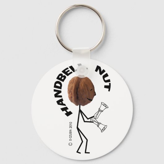 Handbell Nut Schlüsselanhänger (Vorderseite)