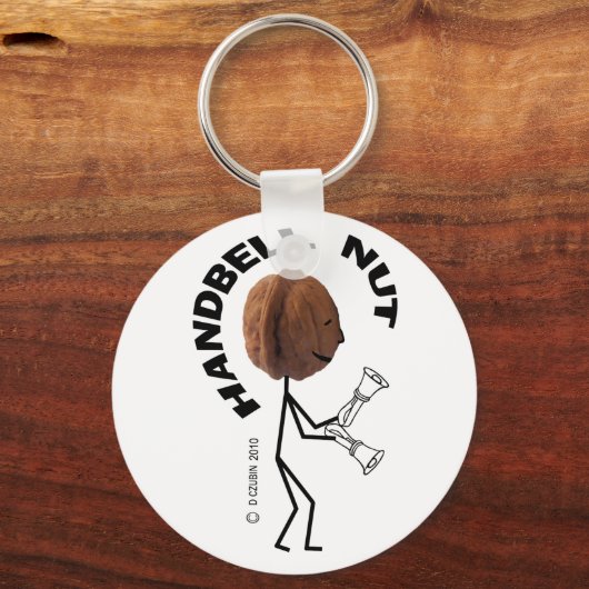 Handbell Nut Schlüsselanhänger (Vorderseite)