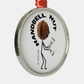 Handbell Nut Silbernes Ornament (Rechts)