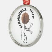 Handbell Nut Silbernes Ornament (Links)