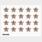 Handbell Nut Star Sticker (Blatt)