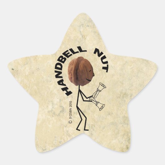 Handbell Nut Star Sticker (Vorderseite)