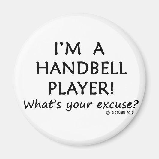 Handbell Player Entschuldigung Magnet (Vorne)