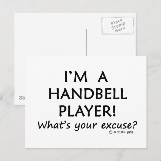 Handbell Player Entschuldigung Postkarte (Vorne/Hinten)
