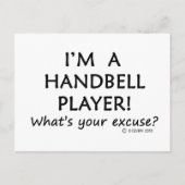 Handbell Player Entschuldigung Postkarte (Vorderseite)