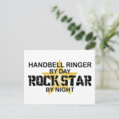 Handbell RInger Rock Star by Night Postkarte (Stehend Vorderseite)
