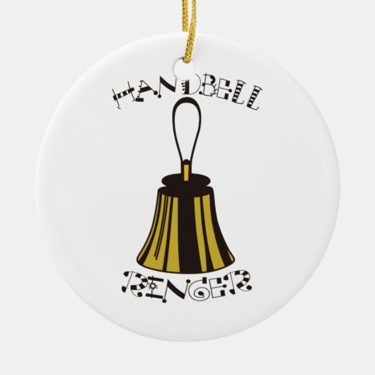 Handbell-Wecker Keramik Ornament (Vorne)