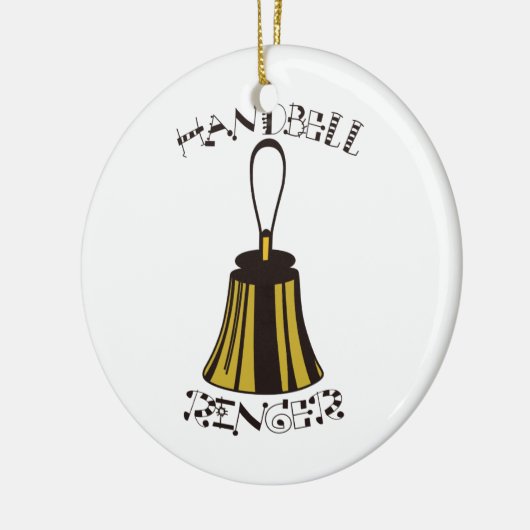 Handbell-Wecker Keramik Ornament (Links)