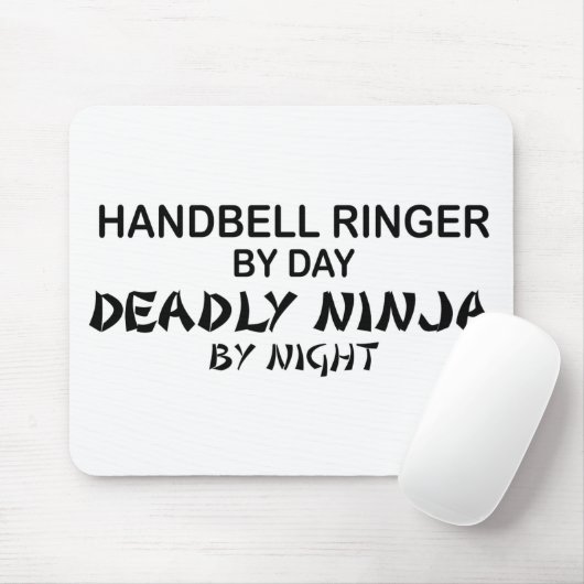 Handbell-Wecker tödliches Ninja bis zum Nacht Mousepad (Mit Mouse)