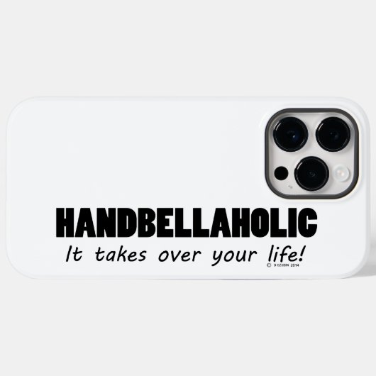 Handbellaholic Life Case-Mate iPhone Case (Rückseite (Horizontal))