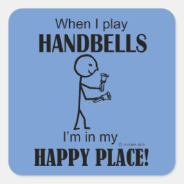 Handbells Happy Place Aufkleber