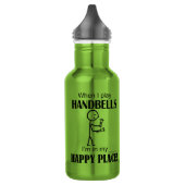 Handbells Happy Place Edelstahlflasche (Links)