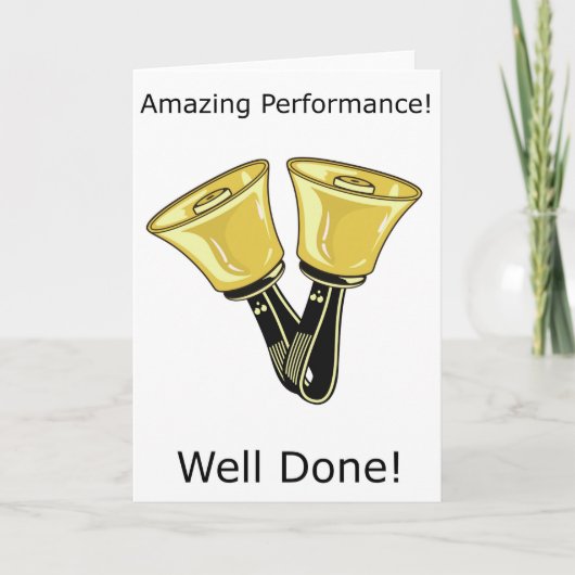 Handbells - Performance Greetings Card Karte (Vorderseite)