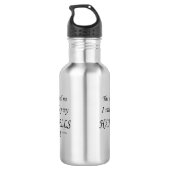 Handbells Stimmen sagen, müssen spielen Edelstahlflasche (Rückseite)