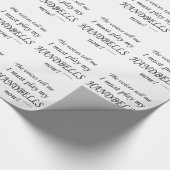 Handbells Stimmen sagen, müssen spielen Geschenkpapier (Ecke)